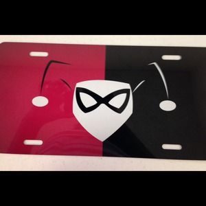 Batman Harlequin vanity license plate