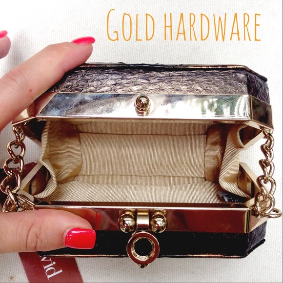 Charles David Bronze Evening bag - Picture 2 of 4