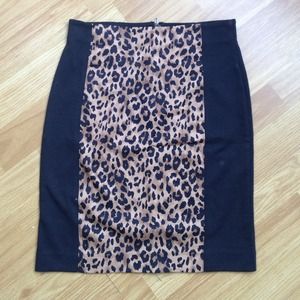 Leopard black skirt