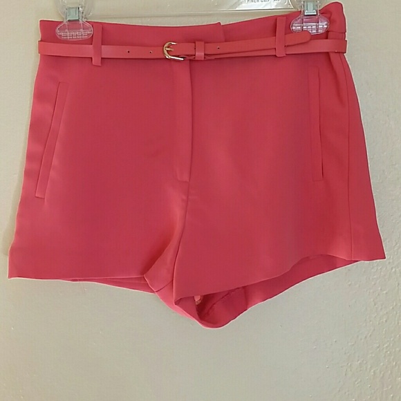 Forever 21 Coral Woven Shorts