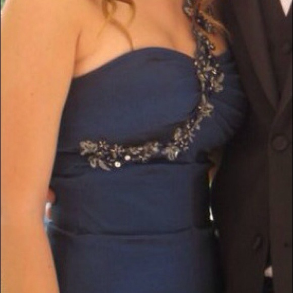 Midnight blue mermaid formal dress - Picture 2 of 3