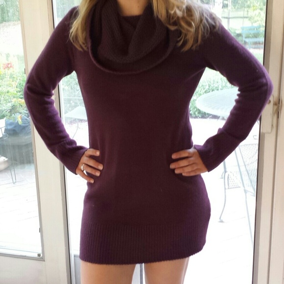 Plum colored H and M sweater dress