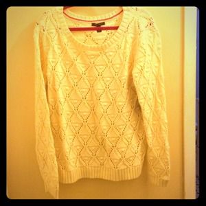 Antique white beautiful sweater