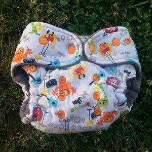 Monster jam fitted diaper