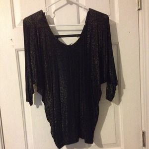 Sparkly black top ✨