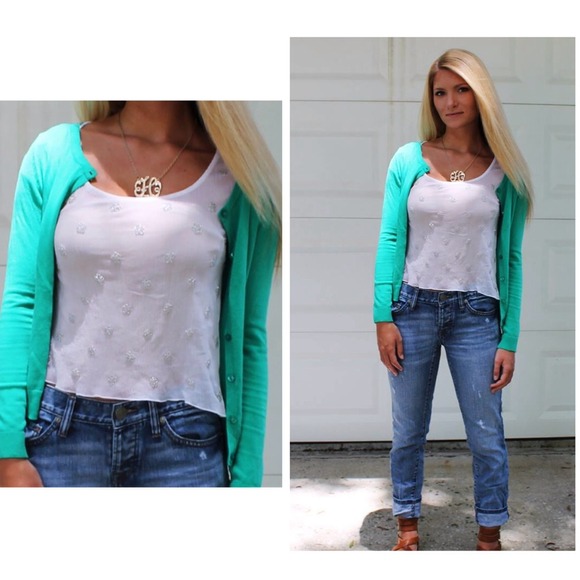 Green Cardigan