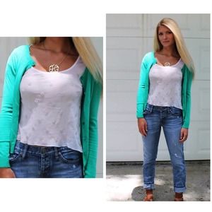 Green Cardigan
