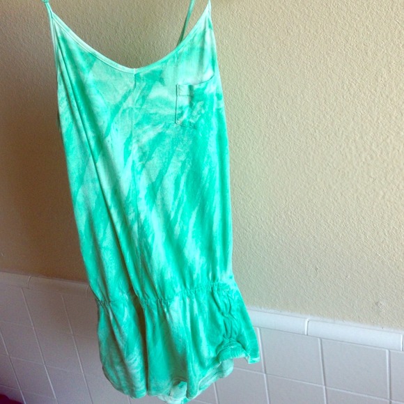 Green/blue romper from Volcom