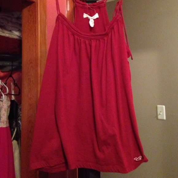 Hollister red tank top