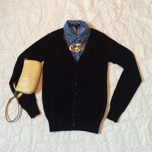 Zara Black V-neck Cardigan