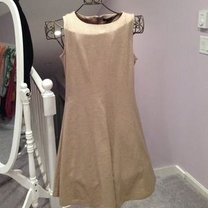 Gold wool dress