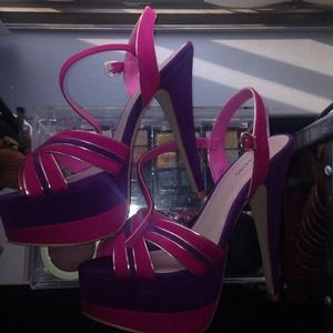 Hot Pink & Purple heels 💜💖