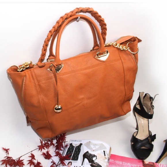 Dark orange purse