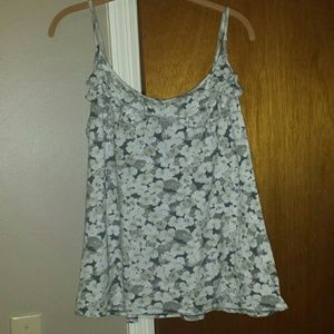 Flowered ruffled Cami