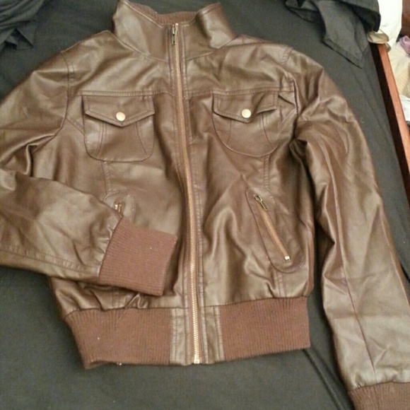 Faux leather jacket - Picture 1 of 2