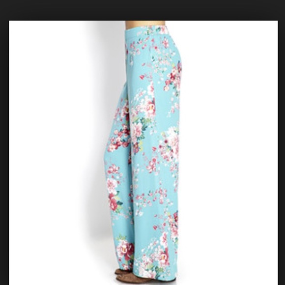 🚫SOLD Cherry blossom blue kimono pants - Picture 2 of 2