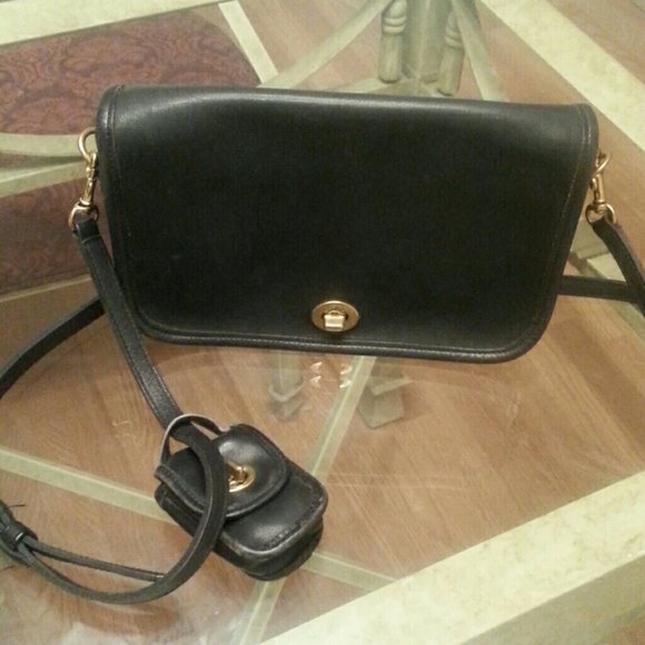 Black coach purse