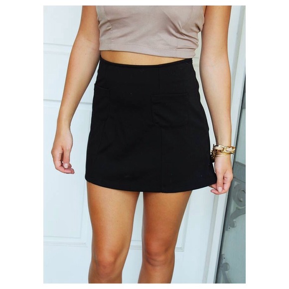 Black fit and flare