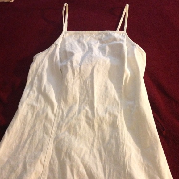 White Denim mini dress