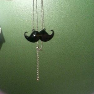 Mustache necklace
