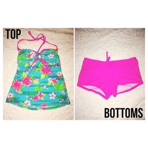 Floral Tankini Swimsuit