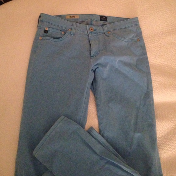 Light blue AG the stilt cigarette leg jeans