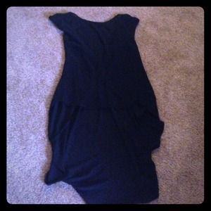 HI-LO sheer cover top. V back