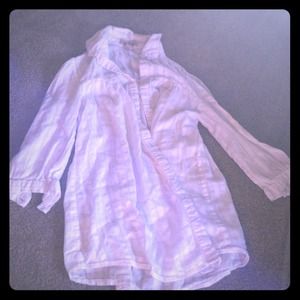 Button down w striped detail