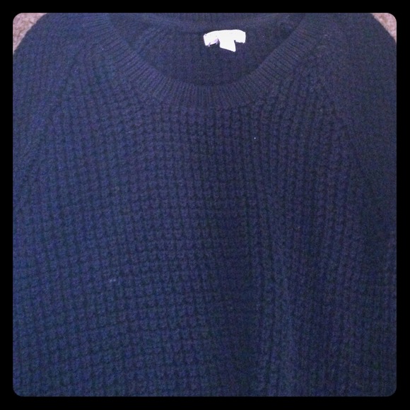 Black knit sweater