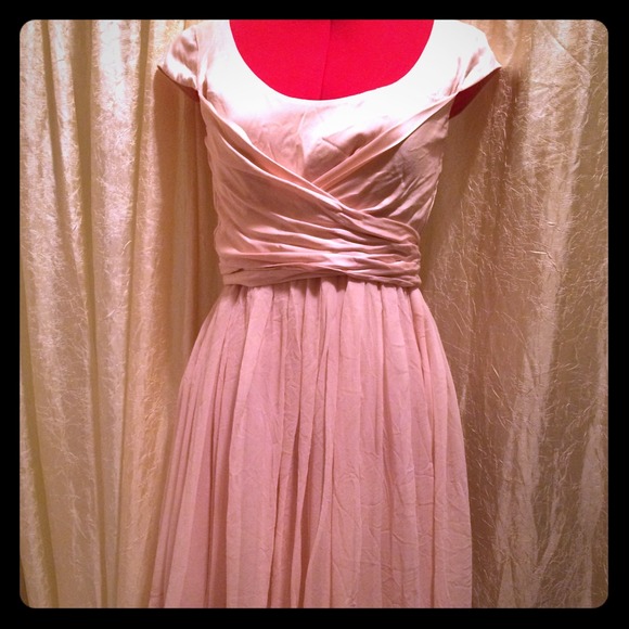 Narciso Rodriguez Pink Silk Dress