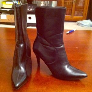 Black ankle boots