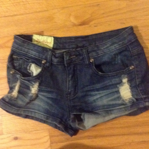 Denim shorts