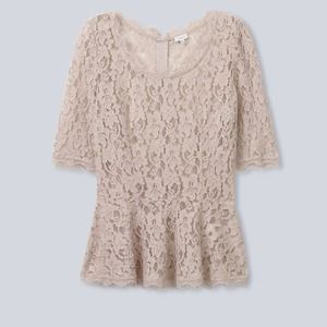 Aritzia T Babaton Barrett Lace Blouse in Cream