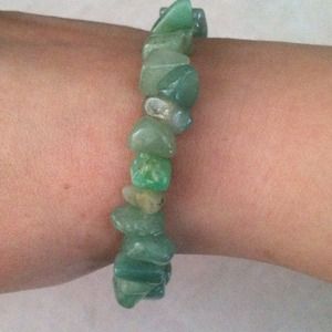 Green gemstone bracelet