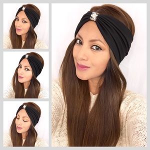 Bohemian jeweled turban headband