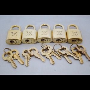 LV padlock and keys