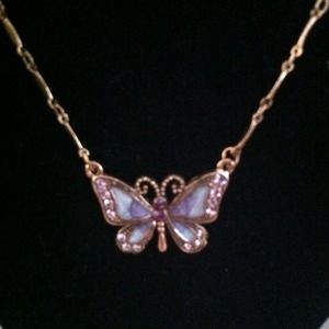 Butterfly pendant necklace