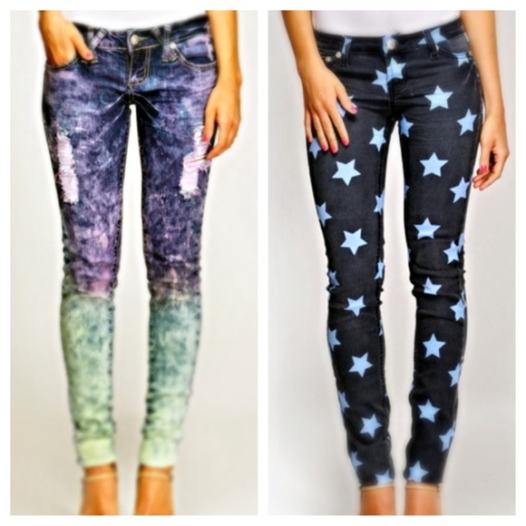 2 pairs of Skinny fit Denim styles for $55