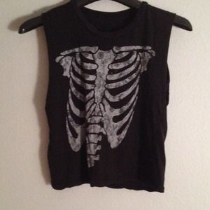 Brandy Melville Tops - Skeleton Muscle Tee Brandy Melville Tops - Skeleton Muscle Tee
