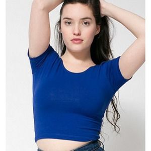 AA blue crop top