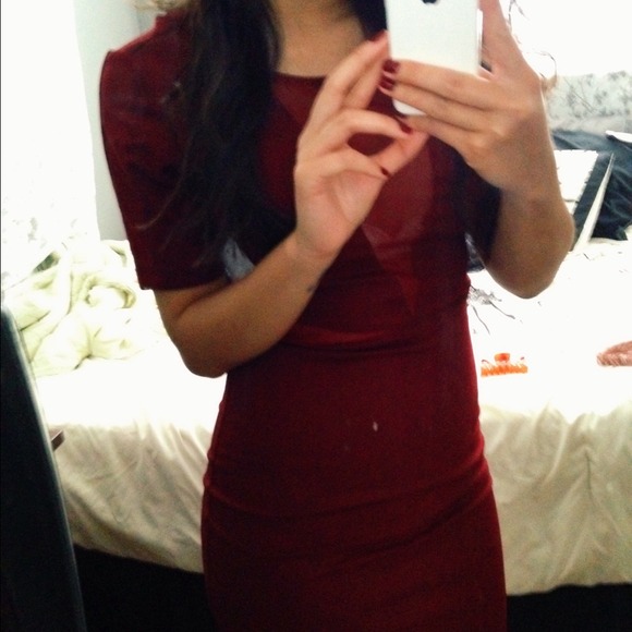 DRESS WITH SHEER CUTOUTS - Picture 2 of 4