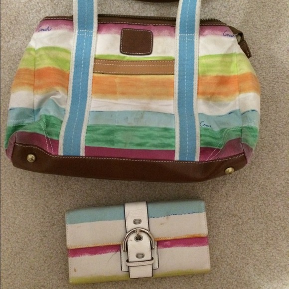Coach purse and wallet