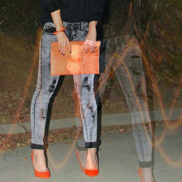 JJ WINTERS python snakeskin envelope clutch - Picture 2 of 4