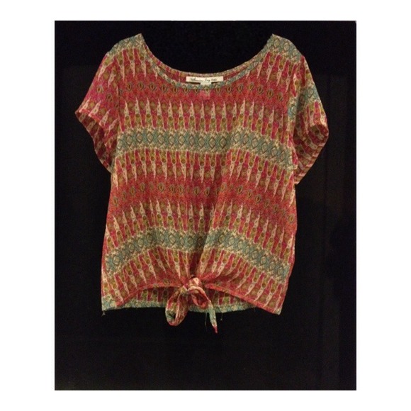 Tribal Flowy Sheer Top