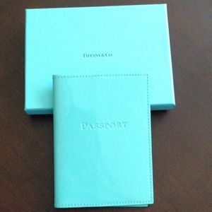 Tiffany & Co Blue Patent Leather Passport Case