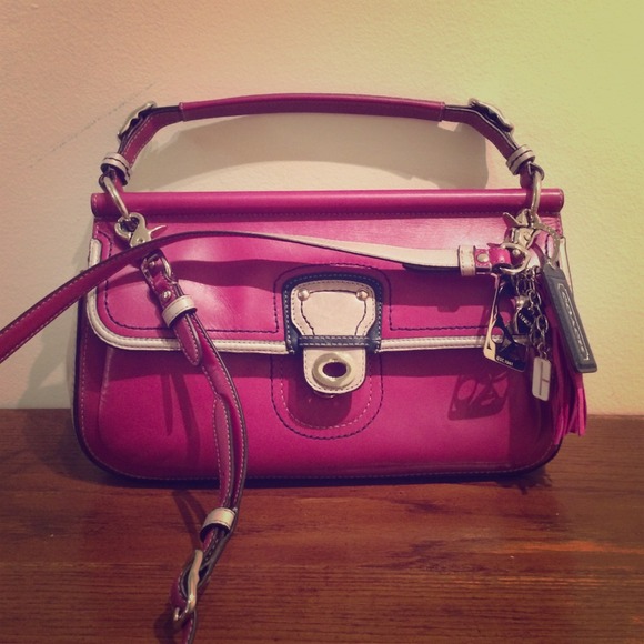 Coach leather colour block city wills bag