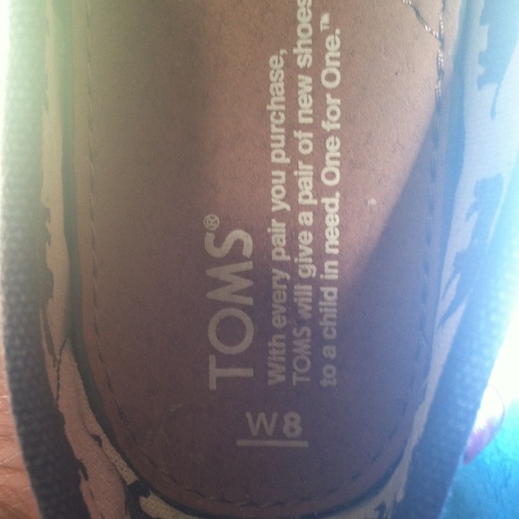 Navy Blue Toms - Picture 4 of 4