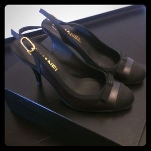 Chanel sling back heels