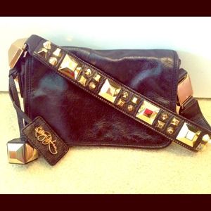 Betsy Johnson Gold and Black bag