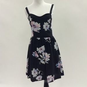 Joie Sleeveless Floral Print Silk Dress